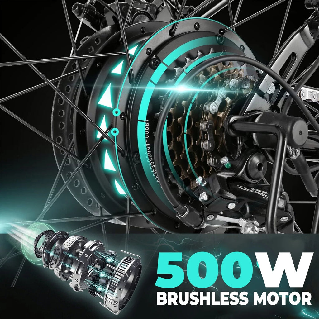 500W 26 x 4.0 Fat Tire Electric Bike O8795