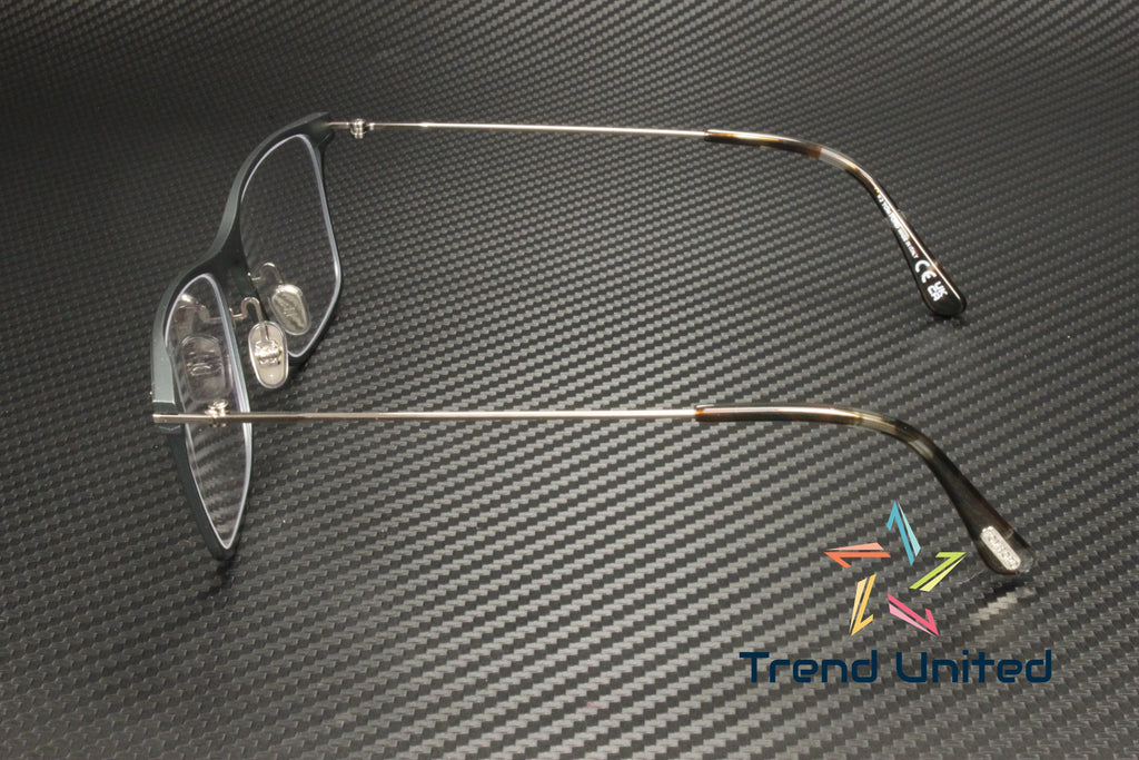 Matte Gray Blue Block Eyeglasses B3811
