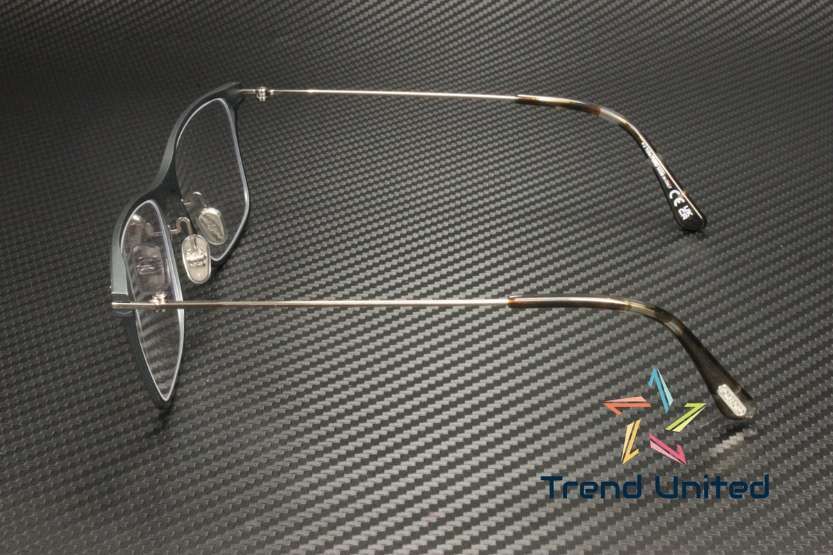 Matte Gray Blue Block Eyeglasses B3811