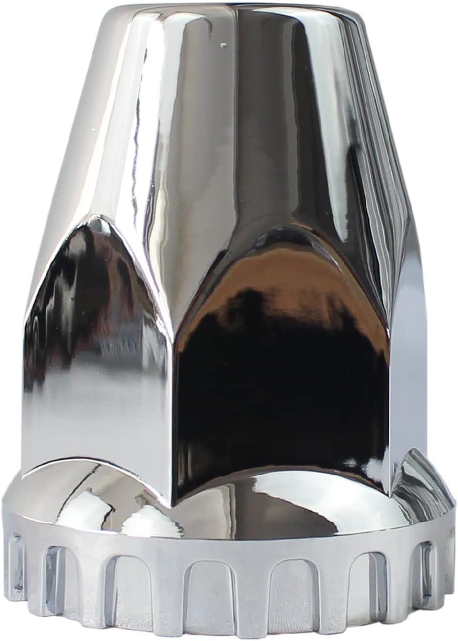 60 Pc Chrome ABS Plastic Screw on Lug Nut Covers with Flange J69368