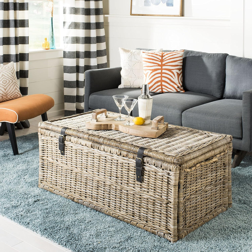 46 Wicker Storage Trunk P5074