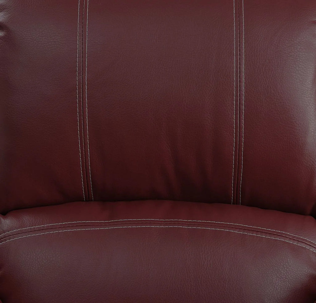 Red Pu Power Recliner K27723
