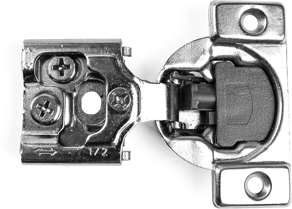 30 Pieces 1/2 inch Overlay Soft Closing Concealed Kitchen Cabinet Door Hinges with Screws Z30377