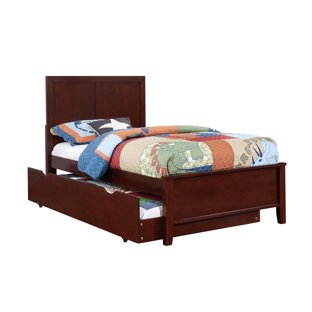 Twin Solid Wood Panel Bed O390