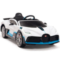 White Battery Powered Kids Car with Parent Remote Control Z109