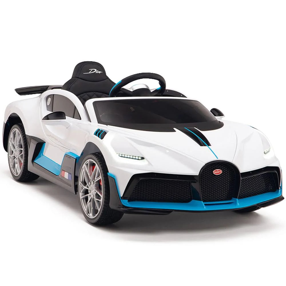 White Battery Powered Kids Car with Parent Remote Control Z109
