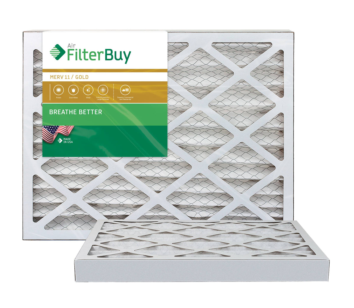 27x27x2 MERV 11 Pleated AC Furnace Air Filter, Pack of 2 I911744