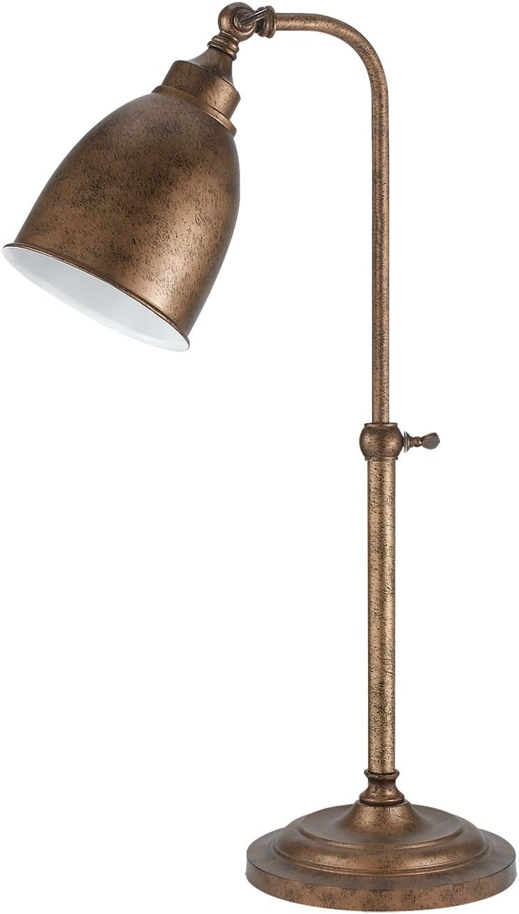 Rust Finish Table Lamp with Metal Shades C190907