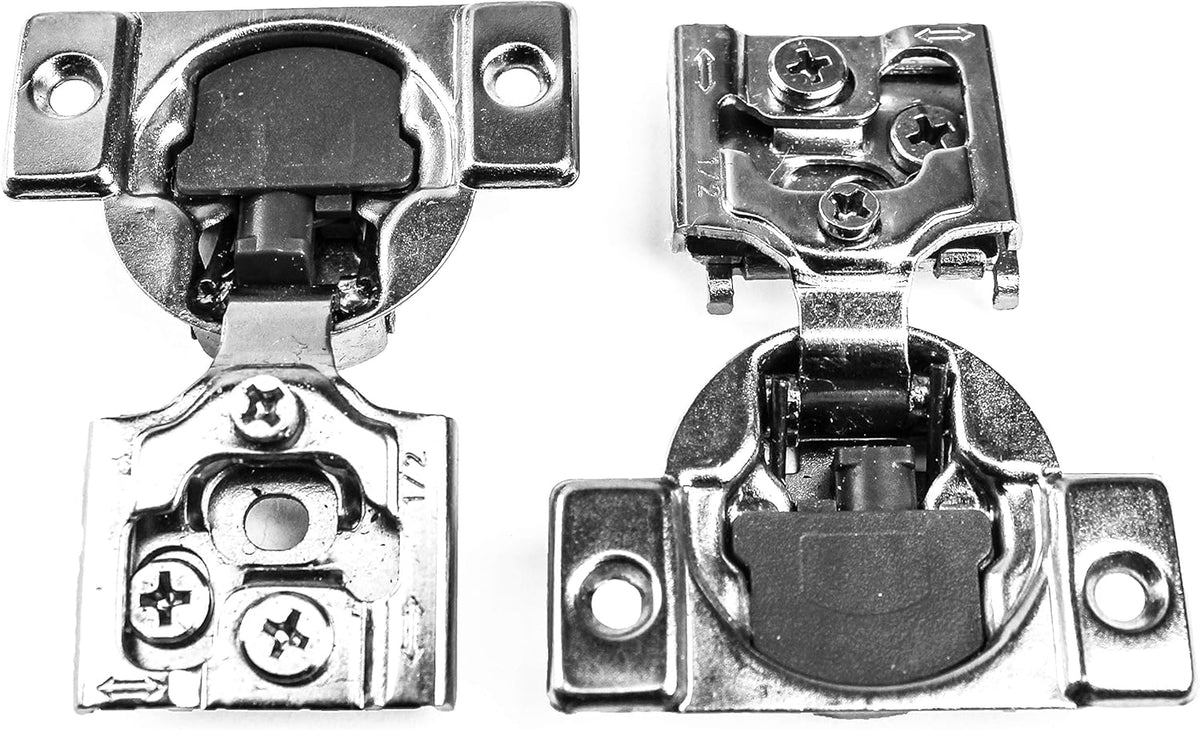 30 Pieces 1/2 inch Overlay Soft Closing Concealed Kitchen Cabinet Door Hinges with Screws Z30377