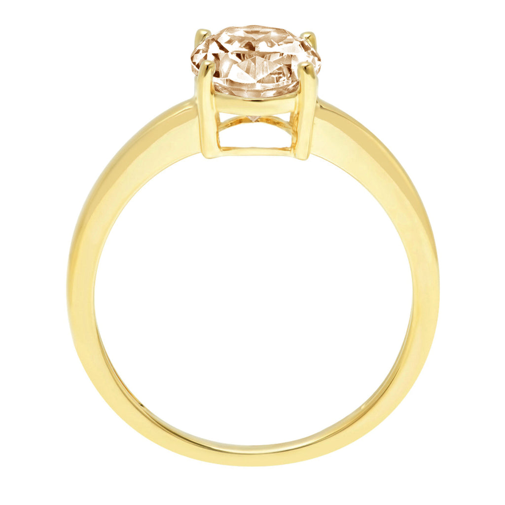 18K Yellow Gold Solitaire Ring X5528