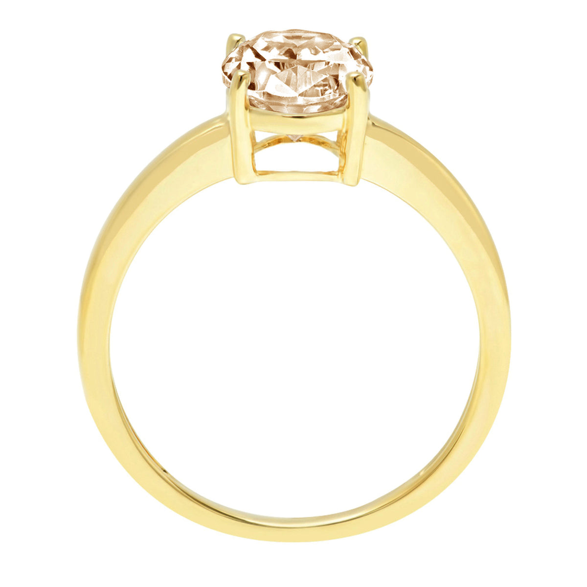 18K Yellow Gold Solitaire Ring X5528