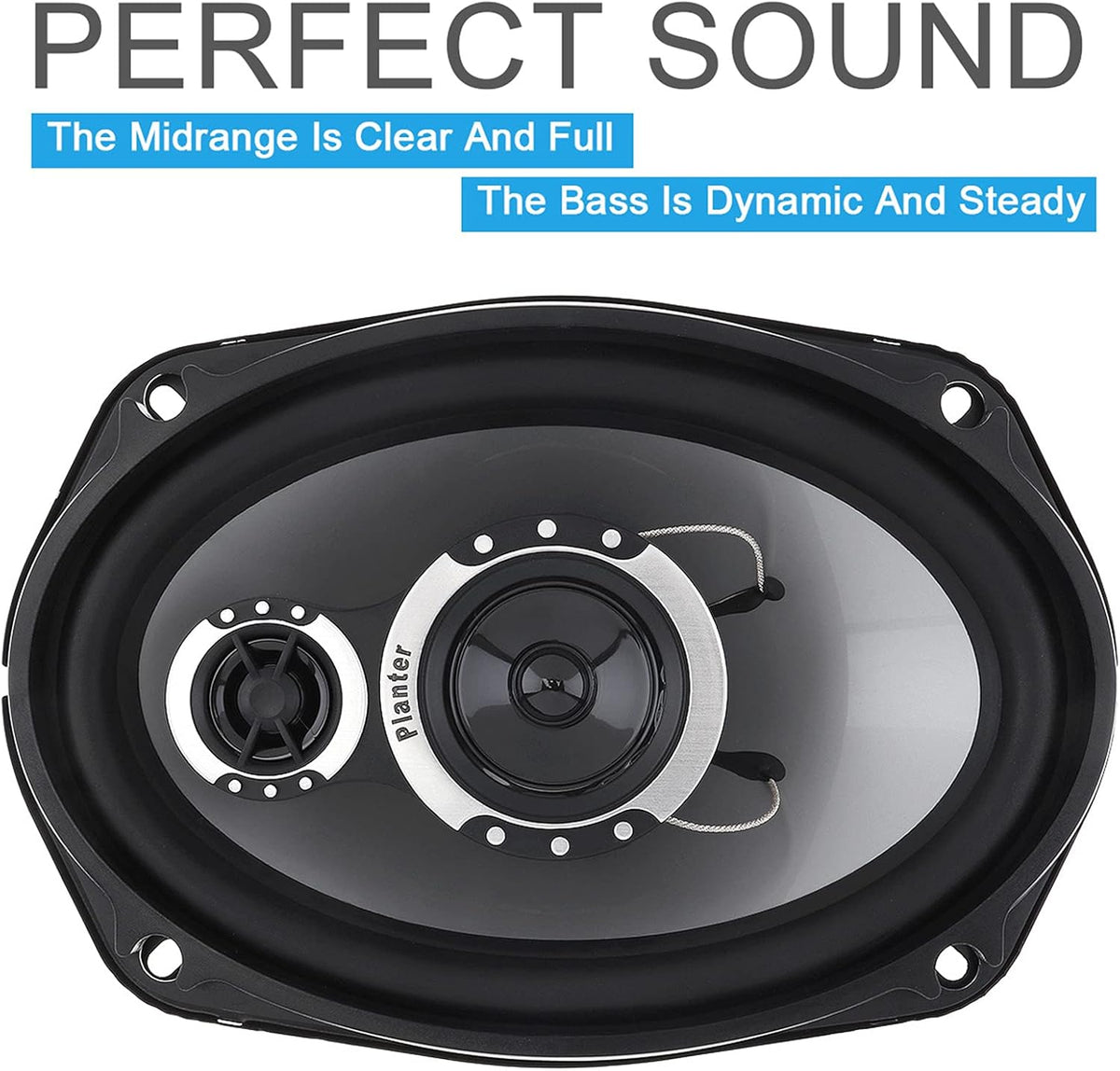 6''x 9'' 3-Way Coaxial Speakers (2 Pack) W45447