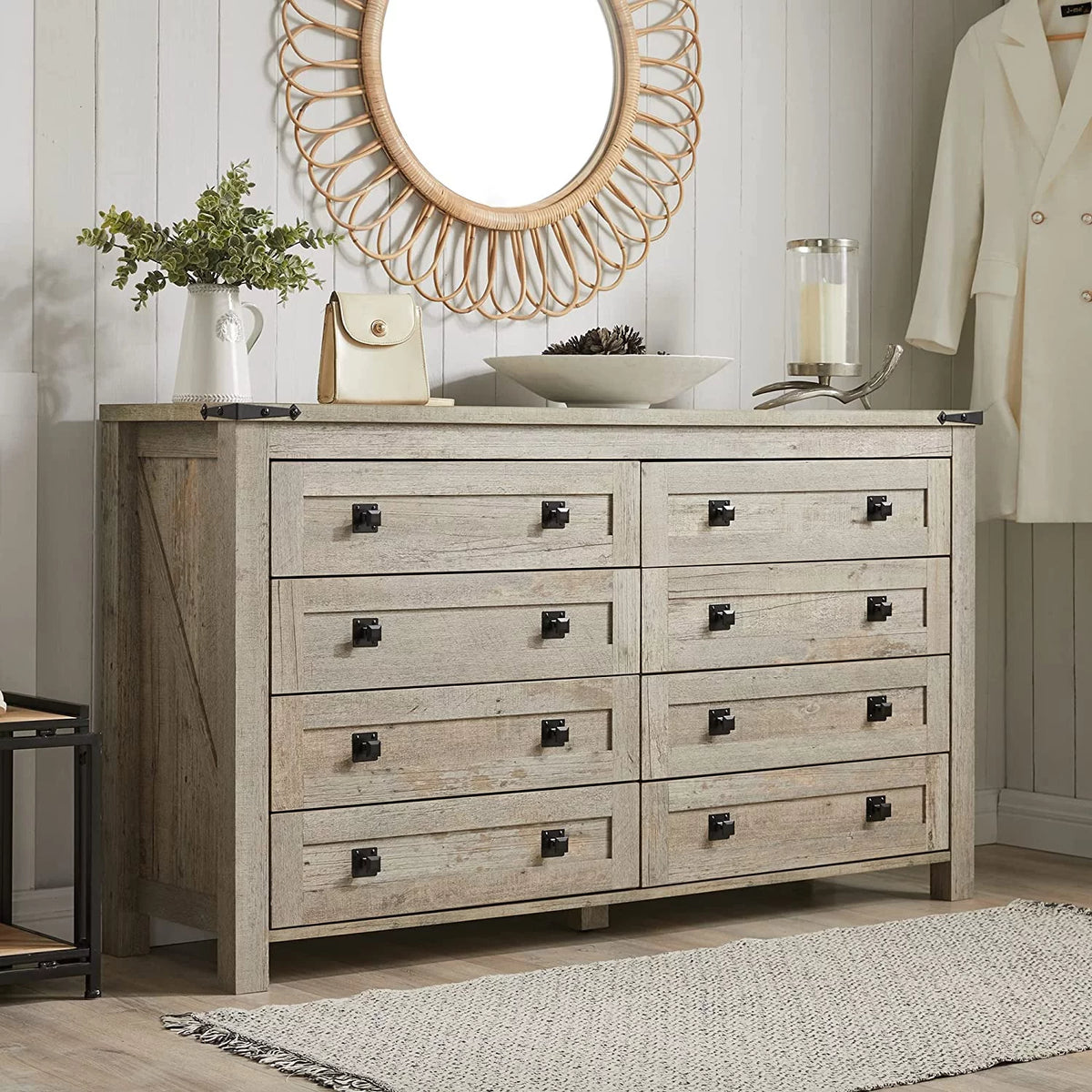 8 Drawer Wood Dresser B5257