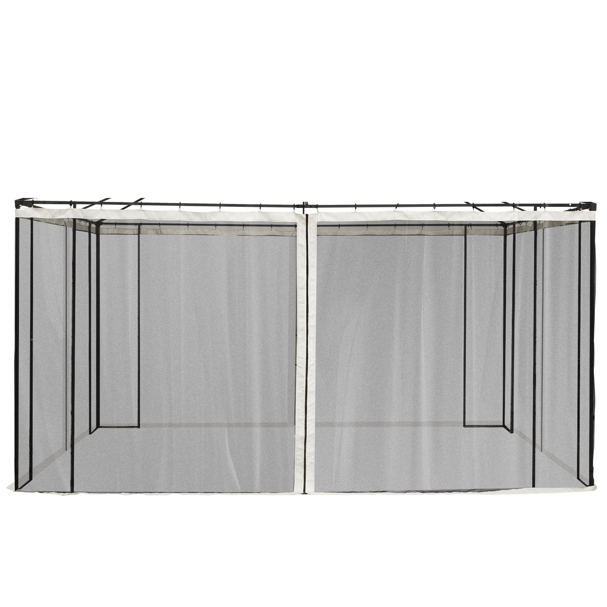 10' x 13' 4-panel Mesh Mosquito Netting Sidewalls with Zippers G69584