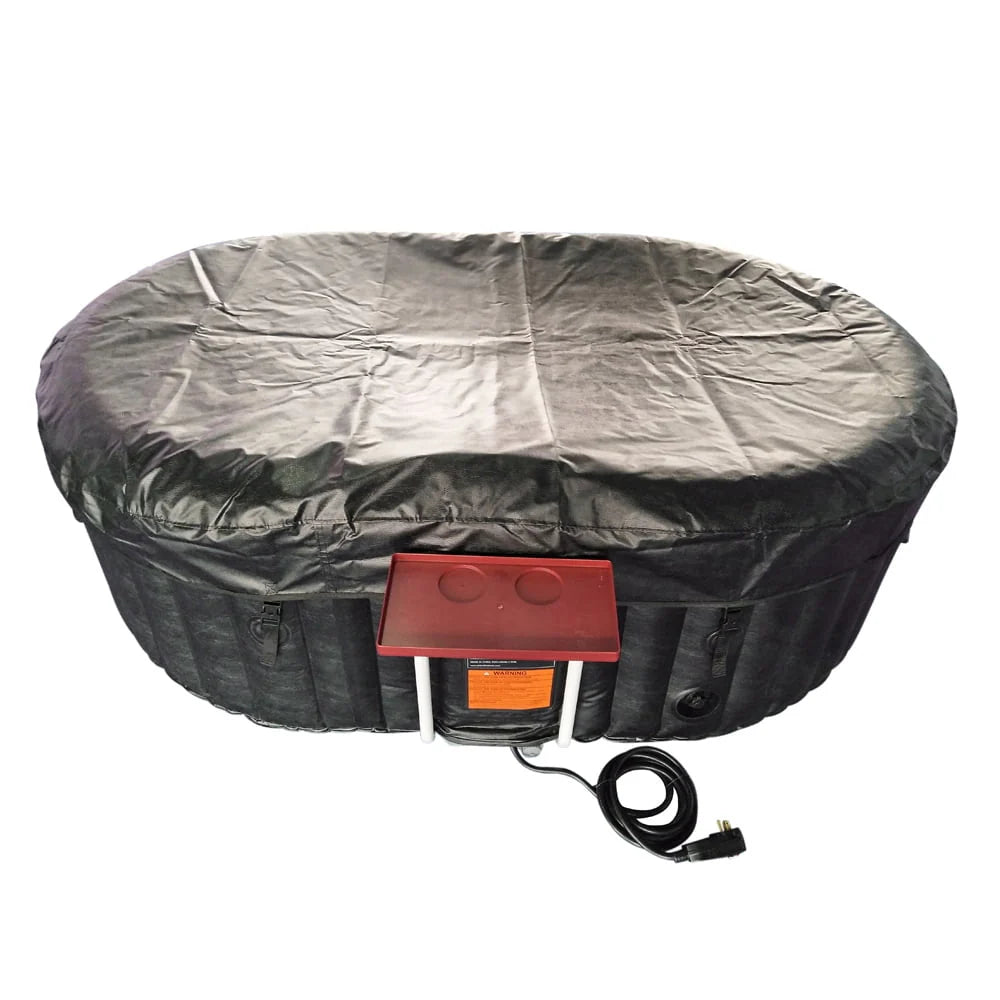 145 Gallon 2 Person Brown Oval Inflatable Hot Tub N648