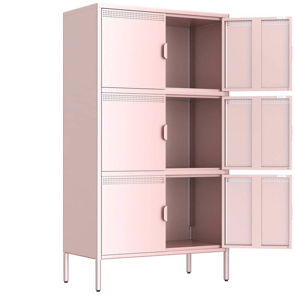6 Doors Metal Storage Cabinet with Adjustable Shelves T991