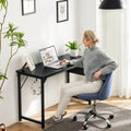 Black 31 Inch Wooden Office Desk with Storage P628423